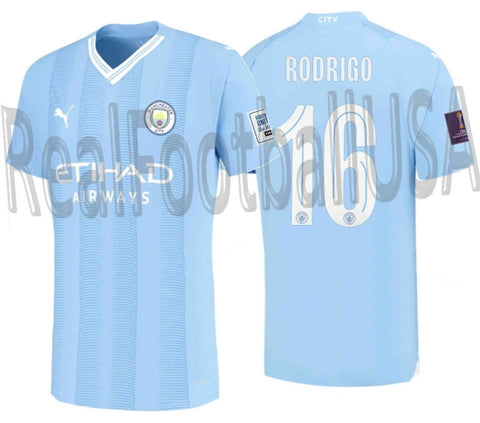 PUMA RODRIGO MANCHESTER CITY FIFA CLUB WORLD CUP AUTHENTIC MATCH HOME JERSEY 2023 1