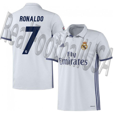 ADIDAS CRISTIANO RONALDO REAL MADRID YOUTH HOME JERSEY 2016/17 1