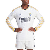 ADIDAS VINI JR REAL MADRID UEFA CHAMPIONS LEAGUE AUTHENTIC MATCH LONG SLEEVE HOME JERSEY 2023/24 7