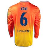 NIKE XAVI HERNANDEZ FC BARCELONA LONG SLEEVE AWAY JERSEY 2012/13 2