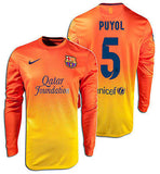 NIKE CARLES PUYOL FC BARCELONA LONG SLEEVE AWAY JERSEY 2012/13