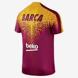 NIKE FC BARCELONA PRE MATCH TRAINING TOP Dynamic Berry/Gold