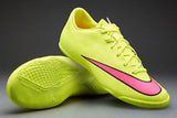 Nike Mercurial Victory V IC  Volt/Black/Hyper Pink Indoor Soccer Shoes.