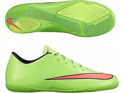 NIKE MERCURIAL VICTORY V IC INDOOR SOCCER CR7 SHOES FOOTBALL Electric Green
