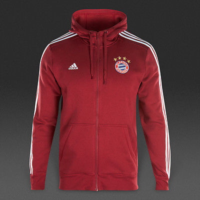 Adidas Bayern Munich 3 Stripes Full Zip Hoodie AC6719