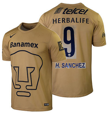 NIKE HUGO SANCHEZ # 9 PUMAS UNAM HOME JERSEY 2014/15 1