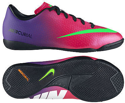 NIKE MERCURIAL VICTORY IV IC INDOOR SOCCER SHOES Fire Berry / Red Plum