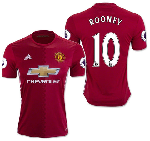 ADIDAS WAYNE ROONEY MANCHESTER UNITED HOME JERSEY 2016/17 ...