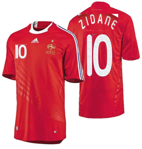 ADIDAS ZINEDINE ZIDANE FRANCE AWAY JERSEY EUFA EUROCUP 2008.