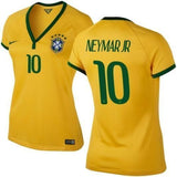 NIKE NEYMAR JR BRAZIL WOMEN'S HOME JERSEY FIFA WORLD CUP 2014 2