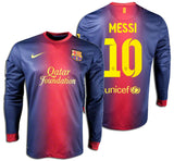 NIKE LIONEL MESSI FC BARCELONA LONG SLEEVE HOME JERSEY 2012/13.