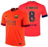 NIKE ANDRES INIESTA FC BARCELONA AWAY JERSEY 2014/15