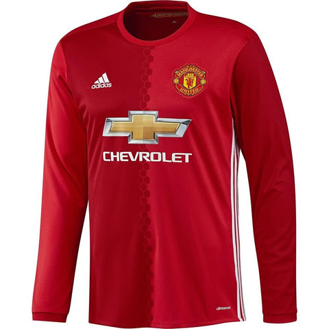ADIDAS MANCHESTER UNITED LONG SLEEVE HOME JERSEY 2016/17