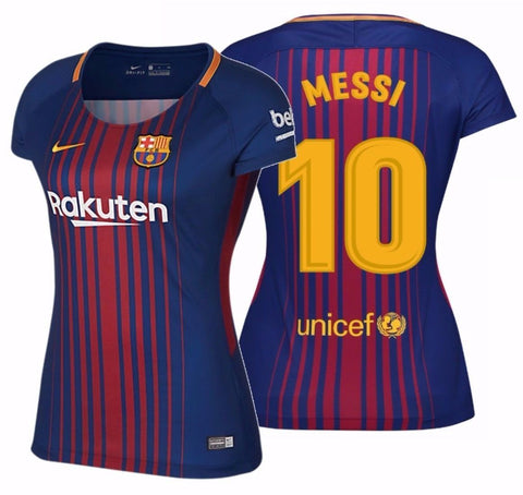 NIKE LIONEL MESSI FC BARCELONA WOMEN'S HOME JERSEY 2017/18.