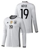 Adidas Gotze Germany Long Sleeve Home Jersey 2016 AA0147