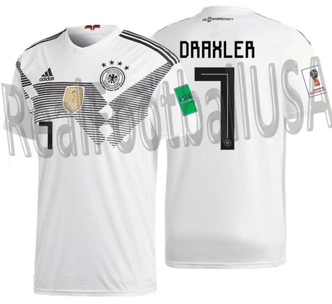 ADIDAS JULIAN DRAXLER GERMANY HOME JERSEY FIFA WORLD CUP 2018 PATCHES 1