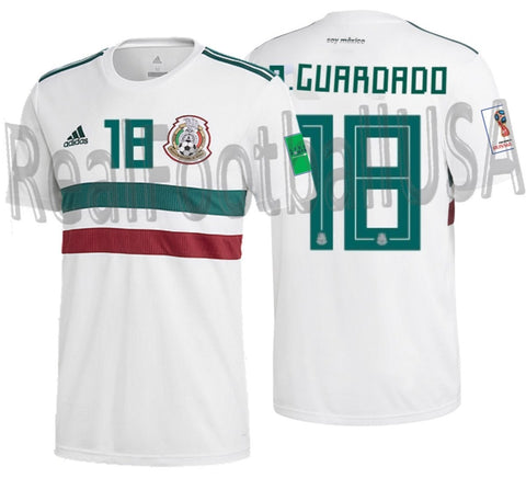 ADIDAS ANDRES GUARDADO MEXICO AWAY JERSEY FIFA WORLD CUP 2018 PATCHES 1