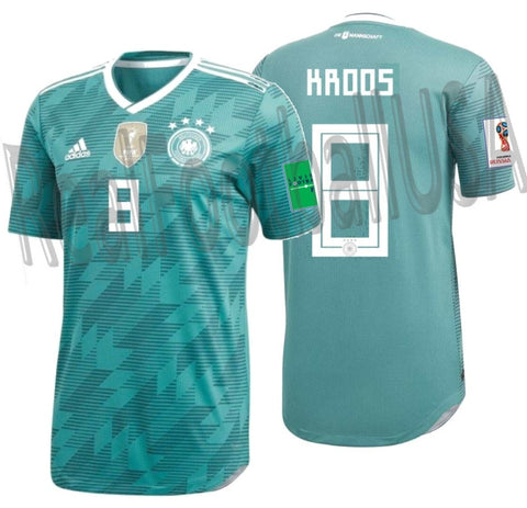 ADIDAS TONY KROOS GERMANY AUTHENTIC MATCH AWAY JERSEY FIFA WORLD CUP 2018 1