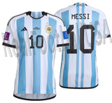 ADIDAS LIONEL MESSI ARGENTINA HOME JERSEY FINAL GAME FIFA WORLD CUP QATAR 2022 1