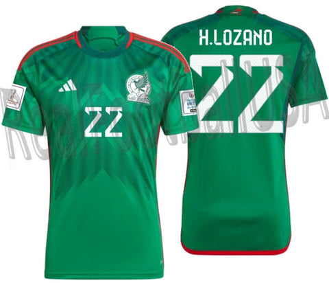 ADIDAS HIRVING LOZANO MEXICO HOME JERSEY FIFA WORLD CUP QATAR 2022 1