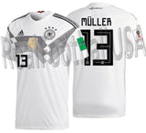 ADIDAS THOMAS MULLER GERMANY HOME JERSEY FIFA WORLD CUP 2018 PATCHES 1