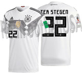 ADIDAS TER STEGEN GERMANY HOME JERSEY FIFA WORLD CUP 2018 PATCHES 1