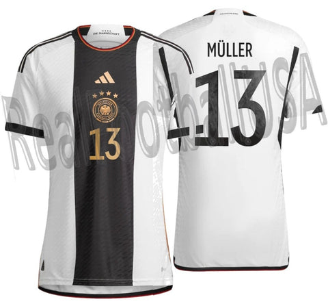 ADIDAS THOMAS MULLER GERMANY AUTHENTIC HOME JERSEY FIFA WORLD CUP 2022 1