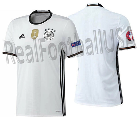 ADIDAS GERMANY AUTHENTIC HOME ADIZERO JERSEY EURO 2016 PATCHES 1