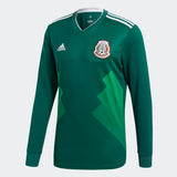 ADIDAS CHICHARITO MEXICO LONG SLEEVE HOME JERSEY WORLD CUP 2018 MATCH DETAIL 1