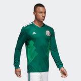 ADIDAS CHICHARITO MEXICO LONG SLEEVE HOME JERSEY WORLD CUP 2018 MATCH DETAIL 2