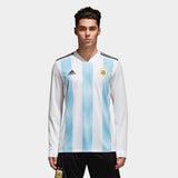 ADIDAS LIONEL MESSI ARGENTINA LONG SLEEVE HOME JERSEY FIFA WORLD CUP 2018