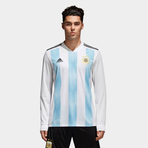 ADIDAS LIONEL MESSI ARGENTINA LONG SLEEVE HOME JERSEY FIFA WORLD CUP 2 ...