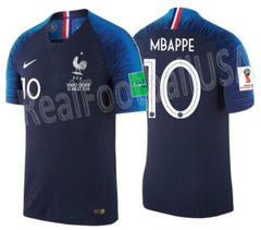 Nike France FFF 2018 FIFA World Cup Kylian Mbappe 10 Jersey Mens XXL  Vaporknit