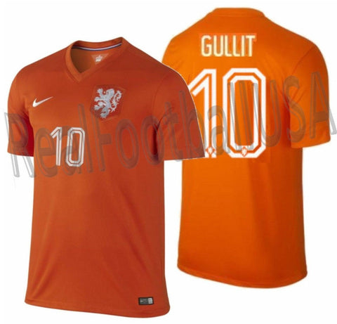 NIKE RUUD GULLIT NETHERLANDS HOME JERSEY FIFA WORLD CUP 2014 0