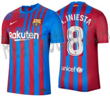 NIKE ANDRES INIESTA FC BARCELONA HOME JERSEY 2021/22 2