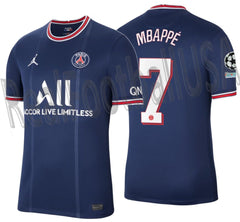 Kylain Mbappe PSG Paris Saint Germain order Champions League Match Away Jersey 2021-22