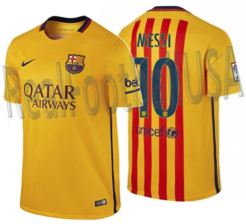 NIKE LIONEL MESSI FC BARCELONA AWAY JERSEY 2015/16 0