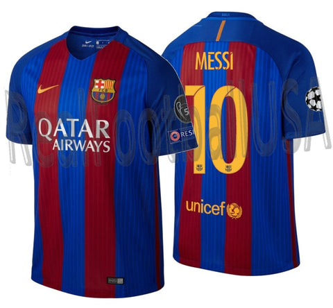 Champions League Maglietta Barcellona Messi Champions League
