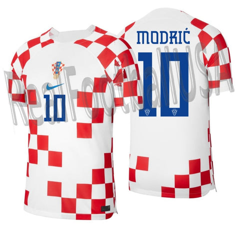 NIKE LUKA MODRIC CROATIA HOME JERSEY FIFA WORLD CUP 2022