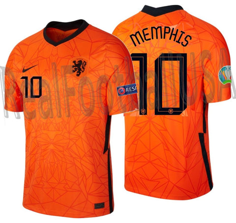 NIKE MEMPHIS DEPAY NETHERLANDS HOME JERSEY EURO 2020 2021 1