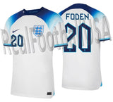 NIKE PHIL FODEN ENGLAND HOME JERSEY FIFA WORLD CUP 2022 1