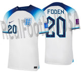 NIKE PHIL FODEN ENGLAND HOME JERSEY FIFA WORLD CUP QATAR 2022 1
