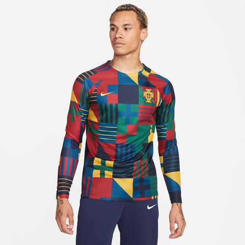NIKE PORTUGAL LONG SLEEVE PRE MATCH JERSEY FIFA WORLD CUP 2022 1