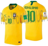 NIKE RONALDINHO BRAZIL HOME JERSEY FIFA WORLD CUP 2018 PATCHES