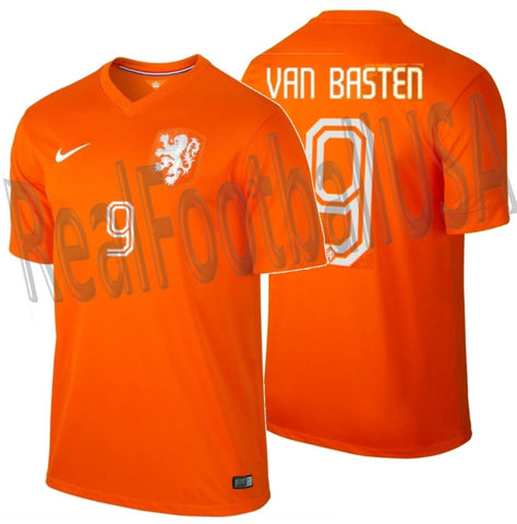 NIKE MARCO VAN BASTEN NETHERLANDS HOME JERSEY FIFA WORLD CUP 2014 0