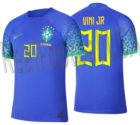 NIKE VINI JR BRAZIL AWAY JERSEY FIFA WORLD CUP 2022 1