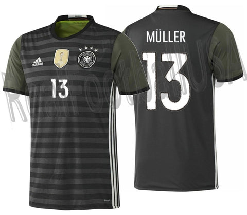 ADIDAS THOMAS MULLER GERMANY AWAY JERSEY EURO 2016 0