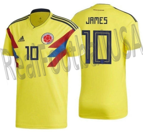 ADIDAS JAMES RODRIGUEZ COLOMBIA HOME JERSEY FIFA WORLD CUP 2018