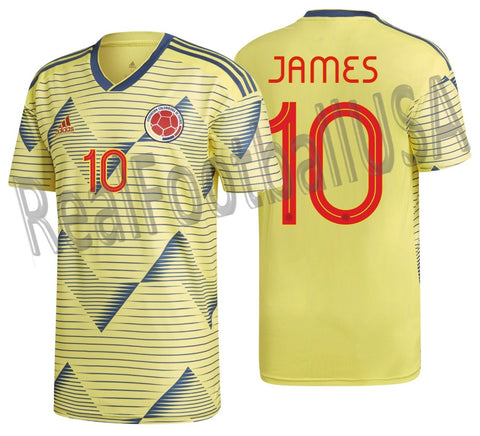 ADIDAS JAMES RODRIGUEZ COLOMBIA HOME JERSEY 2019.
