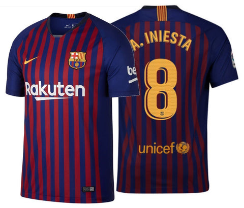Nike Iniesta Barcelona Home Jersey 2018/19 894430-456